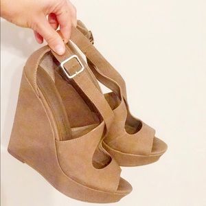 Tan Chinese Laundry Wedges